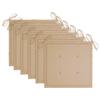 Garden Chairs 6 pcs with Cushions Solid Teak Wood