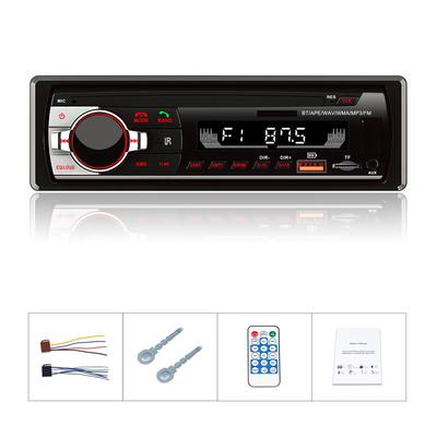 Araba Radyo 1 Din Stereo Çalar Dijital Bluetooth Araba MP3 Çalar 45Wx4 FM Radyo Stereo Ses Müzik USB/SD Gösterge Paneli AUX Girişi ile