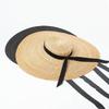202508-shi inc chic summer model show handmade straw Velvet webbing lady sun cap  women leisure leisure hat