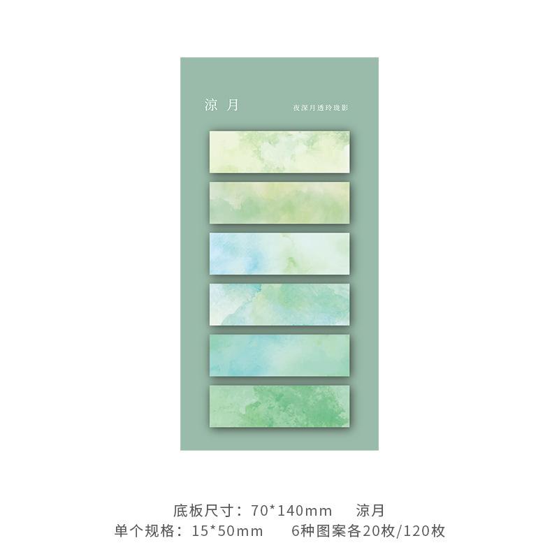 120 Sheets Sticky Notes Self-Adhesive Annotation Books Notepad Bookmarks Memo Pad Index Tabs Stationery