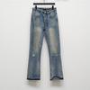 ERD Rich Kid 23FW High-Ounce Vintage Straight Leg Jeans Men Streetwear Blue Denim Pants