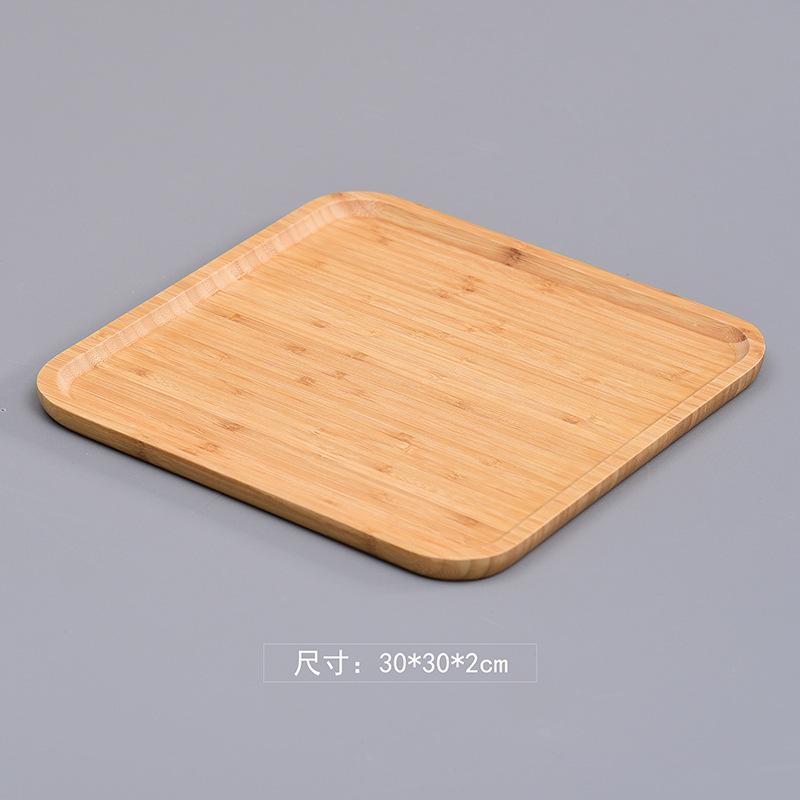 Bamboo tray bamboo tea tray Japanese bamboo tray rectangular snack tray round tea set fruit tray wooden trays