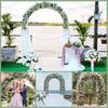240cm Wedding Arche Metal Garden Arch Trellis Stand Climbing Plant Sturdy DIY Frame for Wedding Birthday Party Decoration New
