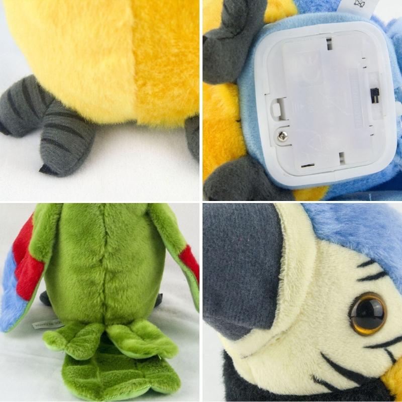 Electronic Pet Parrot Toy Stuffed Toy Talking Parrot Toy Singing Cuddly Doll Toddler Musical Dolls Education Toy