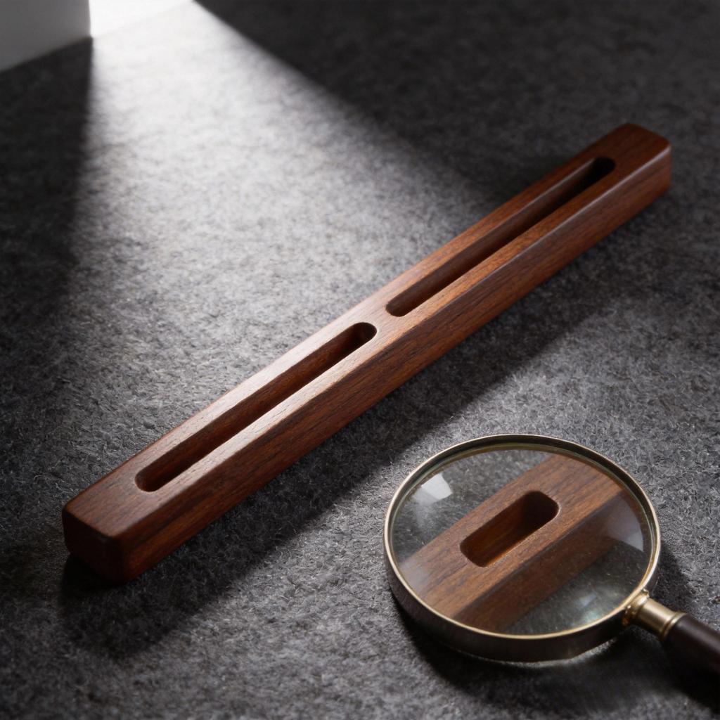 Porta occhiali in noce contemporaneo | Ornamento da scrivania compatto per soggiorno, camera da letto, ufficio - Regalo ideale per la casa - Supporto robusto