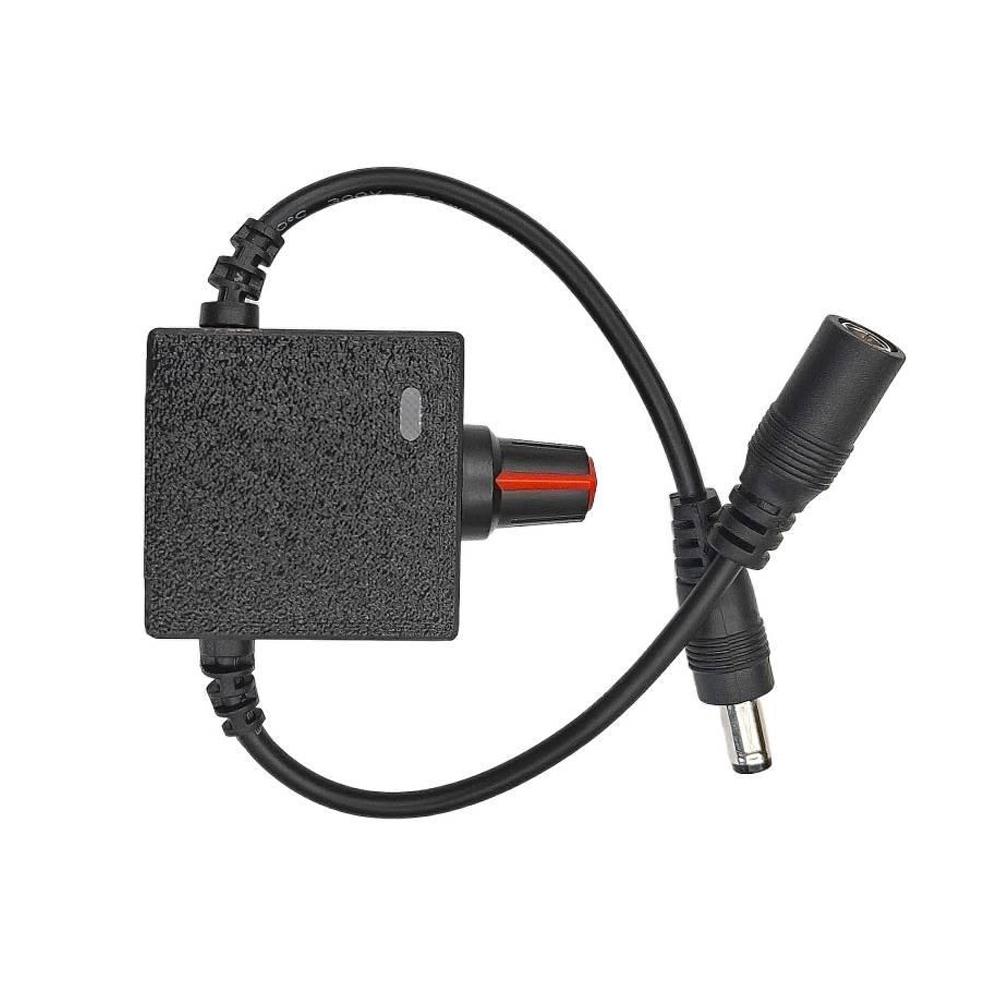 5,5x2,1mm Stecker-Buchse PWM Drehzahlregler Lüfterdrehzahlregler DC4,5-24V 2A Motor Drehzahlregler Zweidrahtschalter