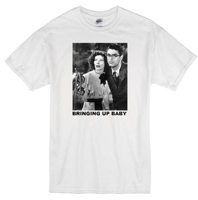 BRINGING UP BABY KATHERINE HEPBURN KLASSISCHER FILMKOMÖDIE WEISSES T-SHIRT