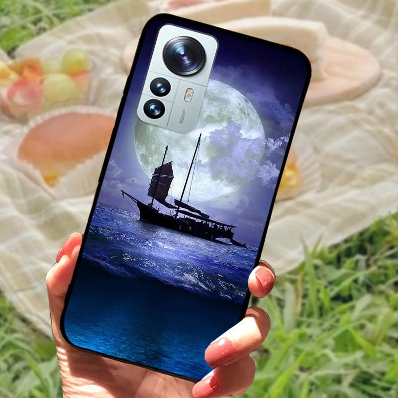 

For Xiaomi Mi 12 Case 12X 12S Soft Silicone Cartoon Painted Phone Cover For Xiaomi 12 Pro Case 12S PRO Shockproof Coques Bumper For Xiaomi 12X- 12S