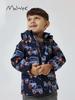 Malwee Boys' Windbreaker: Autumn-Winter Hooded Cardigan Zipper Jacket for Kids - European & American Style