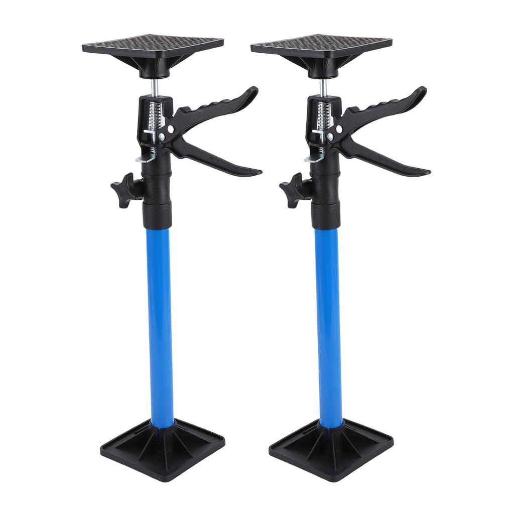 2 Stück Schrank 50-115cm Teleskop 40kg Tragfähigkeit Große Anti-Rutsch-Pads Stützstange für Schrankmontage