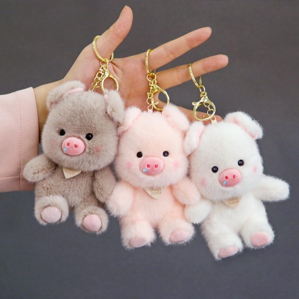 Cute Stuffed Pig Pendant Chubby Bag Hanging Bag Charm Plush Pig Keychain Bag Key Decoration