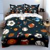 Sports-Themed Accessories For Kids Kid'S And Adults' Bedroom Decor, Exquisite Three-Piece Bedding Set Gift