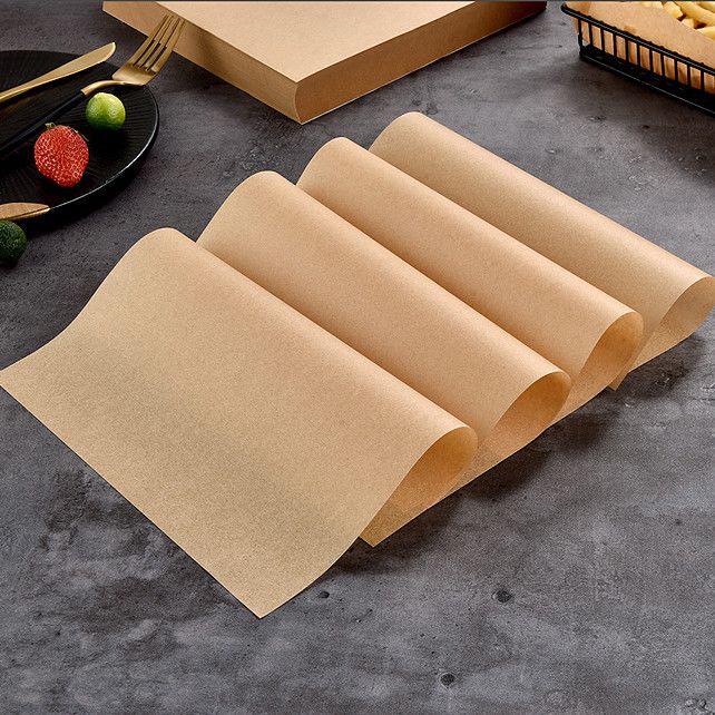 Oil-Absorbing Kraft Paper for Food: Perfect for French Fries, Pizza, and Snacks. Ideal for Restaurants and Kitchens.