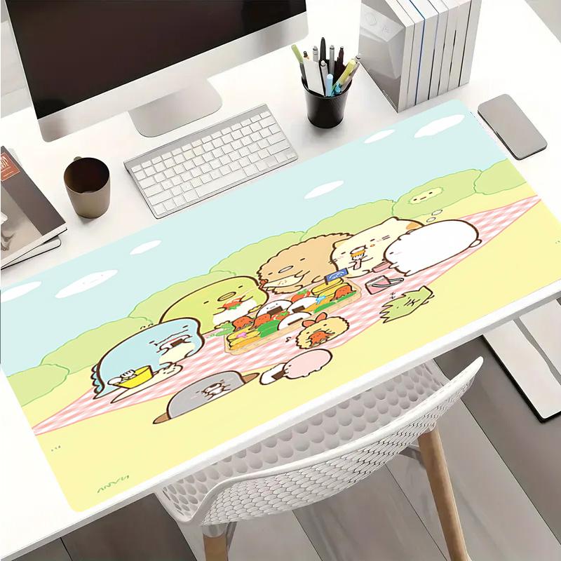 Sumikko Gurashi2 Theme Premium Non-slip Mouse Pad with Stitched Edges,Durable Rubber Material,for Desktop & Gaming Great Gifts