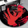 1pc Jujutsu Kaisen Satoru Gojo Round Carpet - Anime Cartoon Design Chair Mat, Non-Slip Rug for Office, Home Decor, Living Room