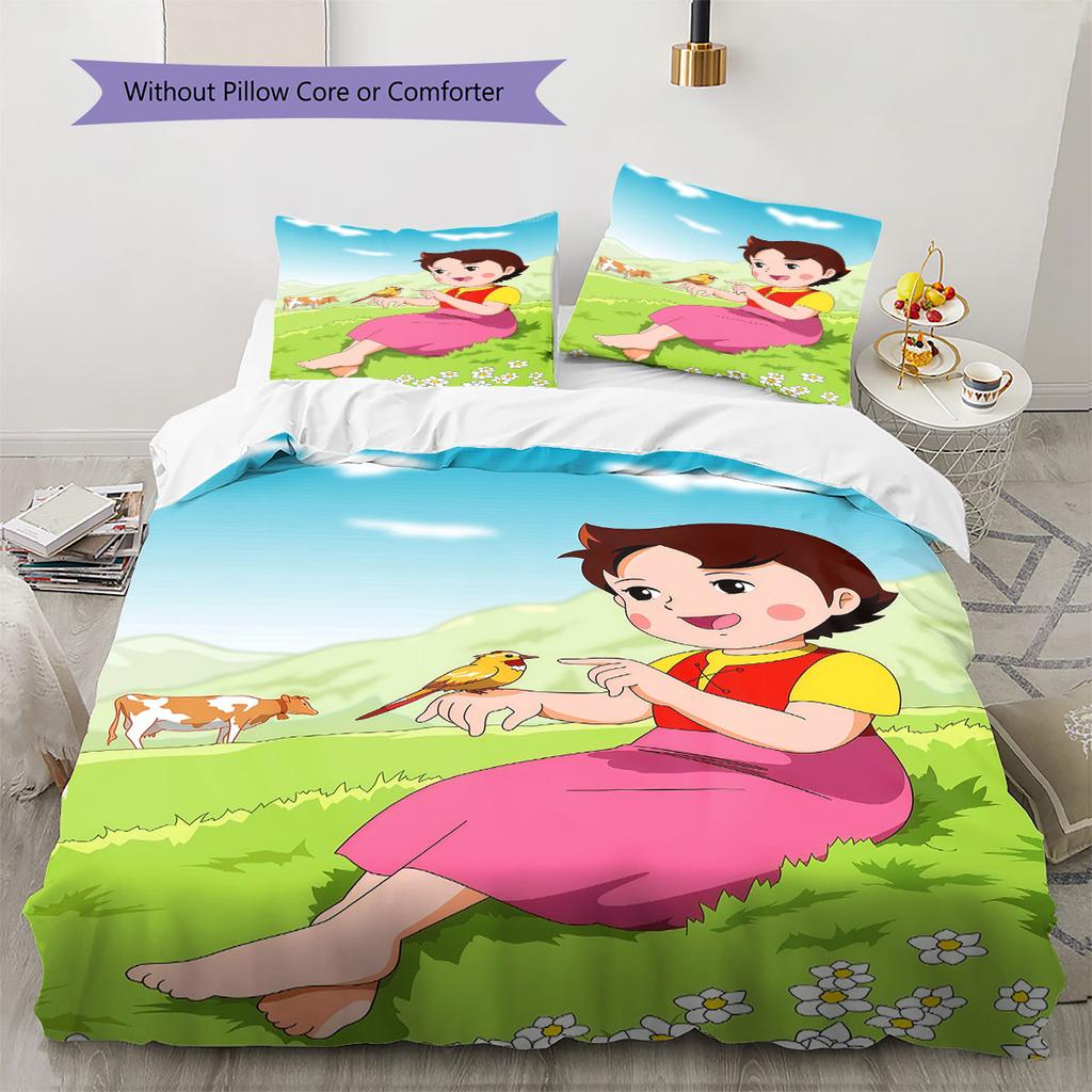 Heidi Bedding Quilt Set Quilt Cover Pillowcase Home Decoration Birthday Gift (1 * Duvet Cover + 2 * Pillowcase, Without Core)