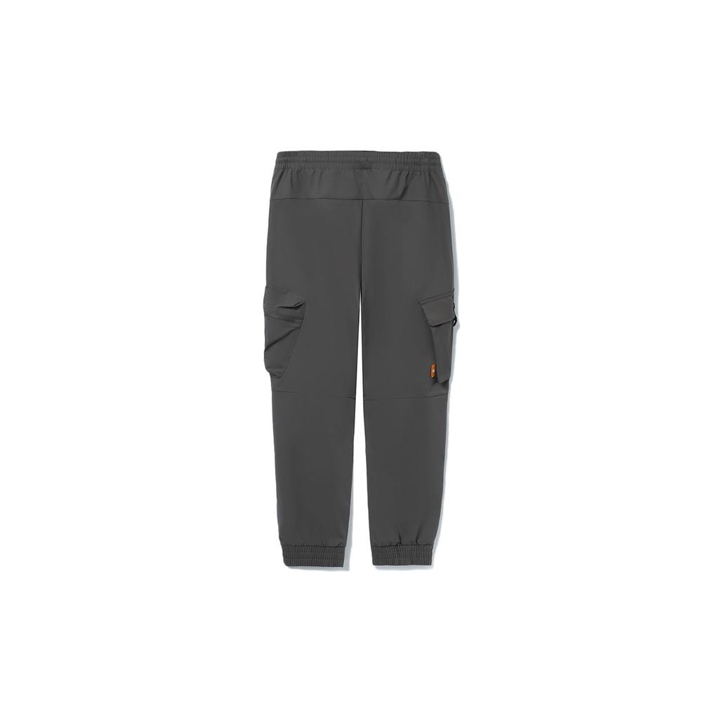 Li Ning Badfive Basketball Series Solid Color Cuffed Sweatpants With Large Pockets Men bottoms Street-Grey AKXR441-4