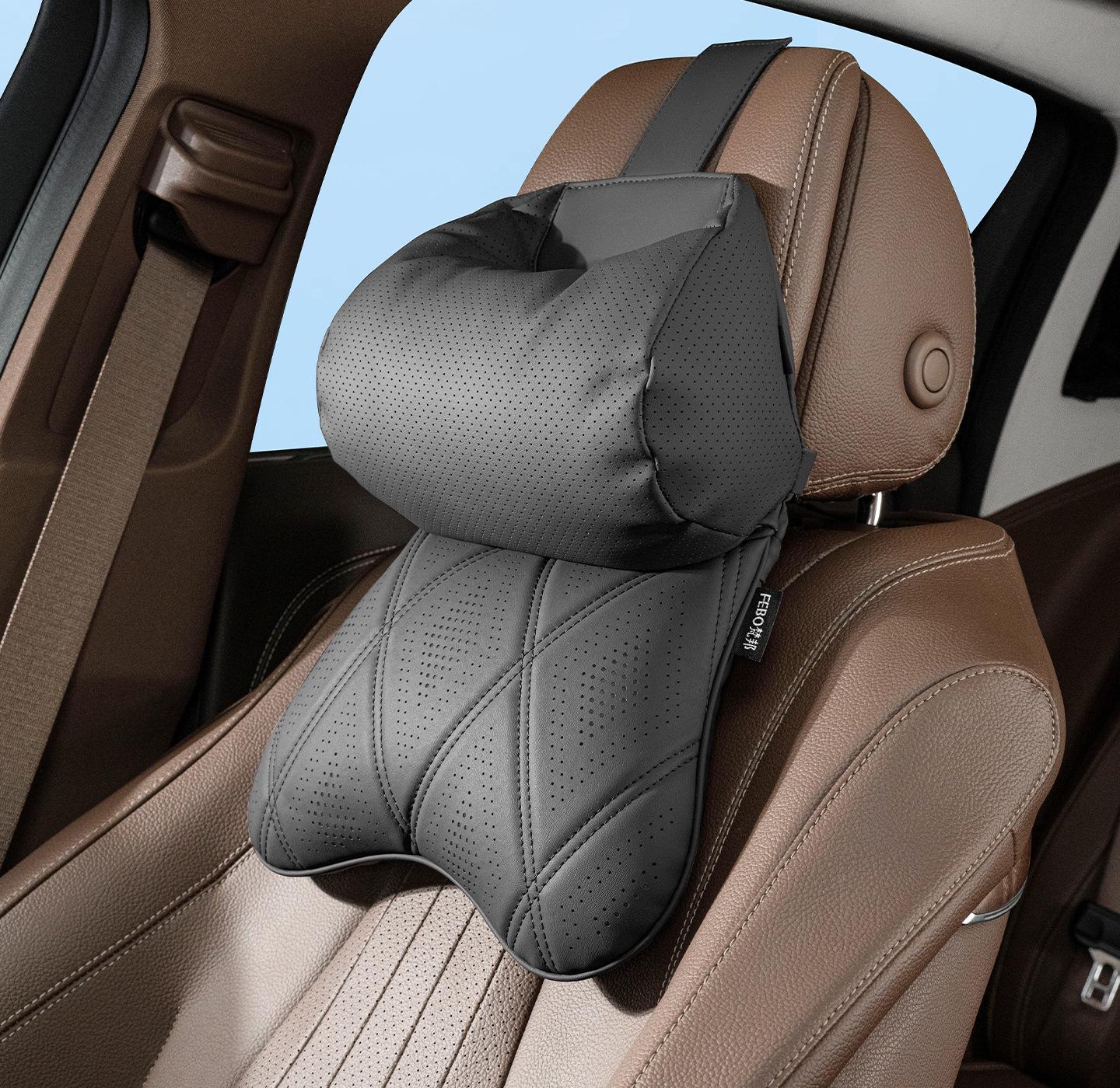 BYD Car Nappa Leather All-Season Headrest: Comfortable, Breathable, Universal Neck Protection