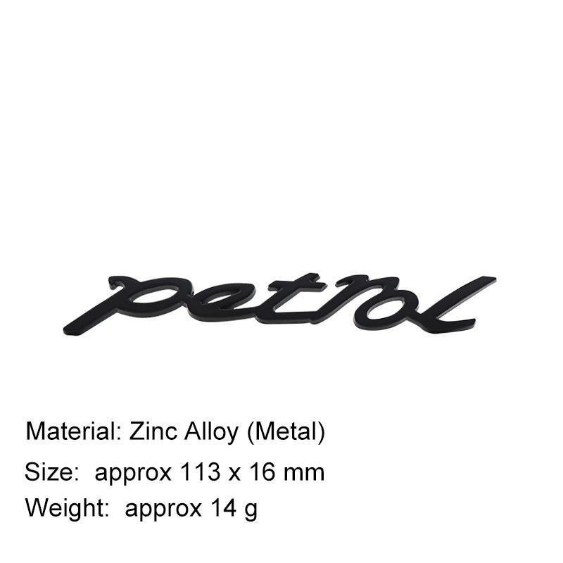 Auto Styling 3D Benzin TURBODIESEL Öl Metall Chrom Zinklegierung Emblem Logo Auto Plakette Karosserie Kofferraum Kotflügel Emblem Autozubehör