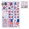 9-teilige Aufkleber zum Unabhängigkeitstag, doppelseitiges Design, Sterne und Streifen-Elemente, einfach zu verwenden, 4. Juli, patriotische Fensterdekoration