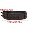 Brown Embossed Belt Medieval Belt Cosplay for Dressing Up Medieval Supplies