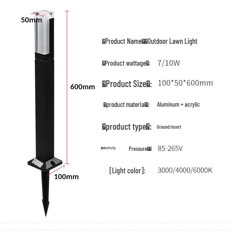 Minimalist LED Garden Lights for Parks and Pathways