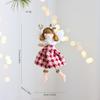 Sitting Elf Doll Angel Pendant Cute Little Girl Christmas Tree Ornaments Hanging Decorations Kids Children Day Gift
