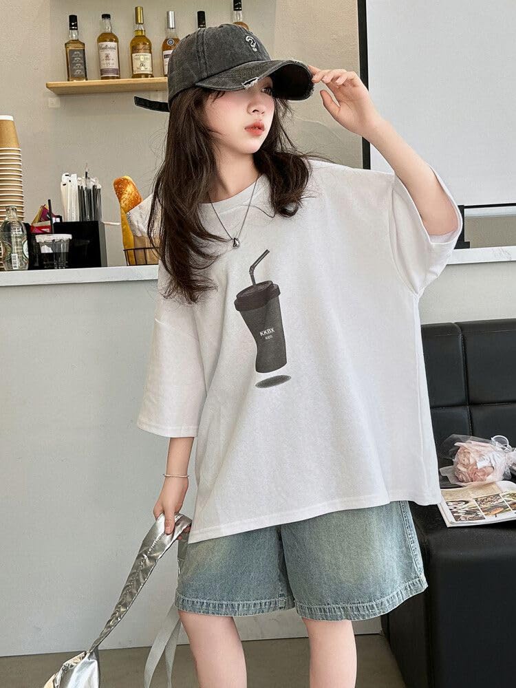 KOSIKINI Summer Clothing Short Sleeve and Casual School Plus Sizes Tracksuit Tracksuit Girls' Set, T-Shirt Shorts, Sportswear, 2-Piece Set, Tracksuit,