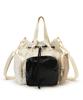 CONV DRAWSTRING CRSSBDY/1511/Beige/Black Shine/Meringue