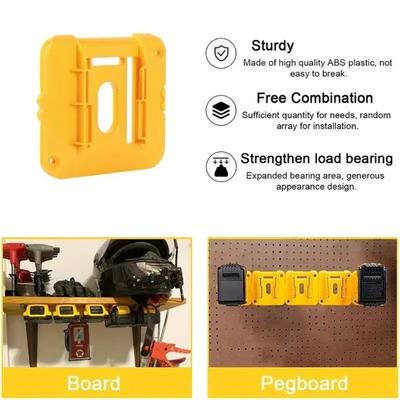 Pack of 5 Battery Base Brackets Fixing Efficient Organization Suitable for Power Tool Various Model with Screws Included