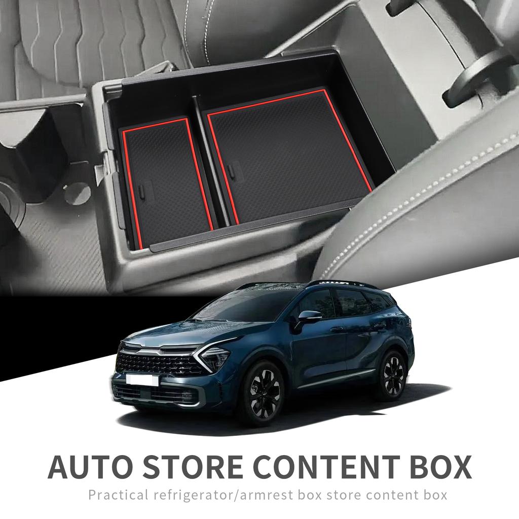 Smabee Car Central Armrest Box for Kia Sportage NQ5 2024 + Center Console Storage Tray Organizer Interior Tidying Accessories