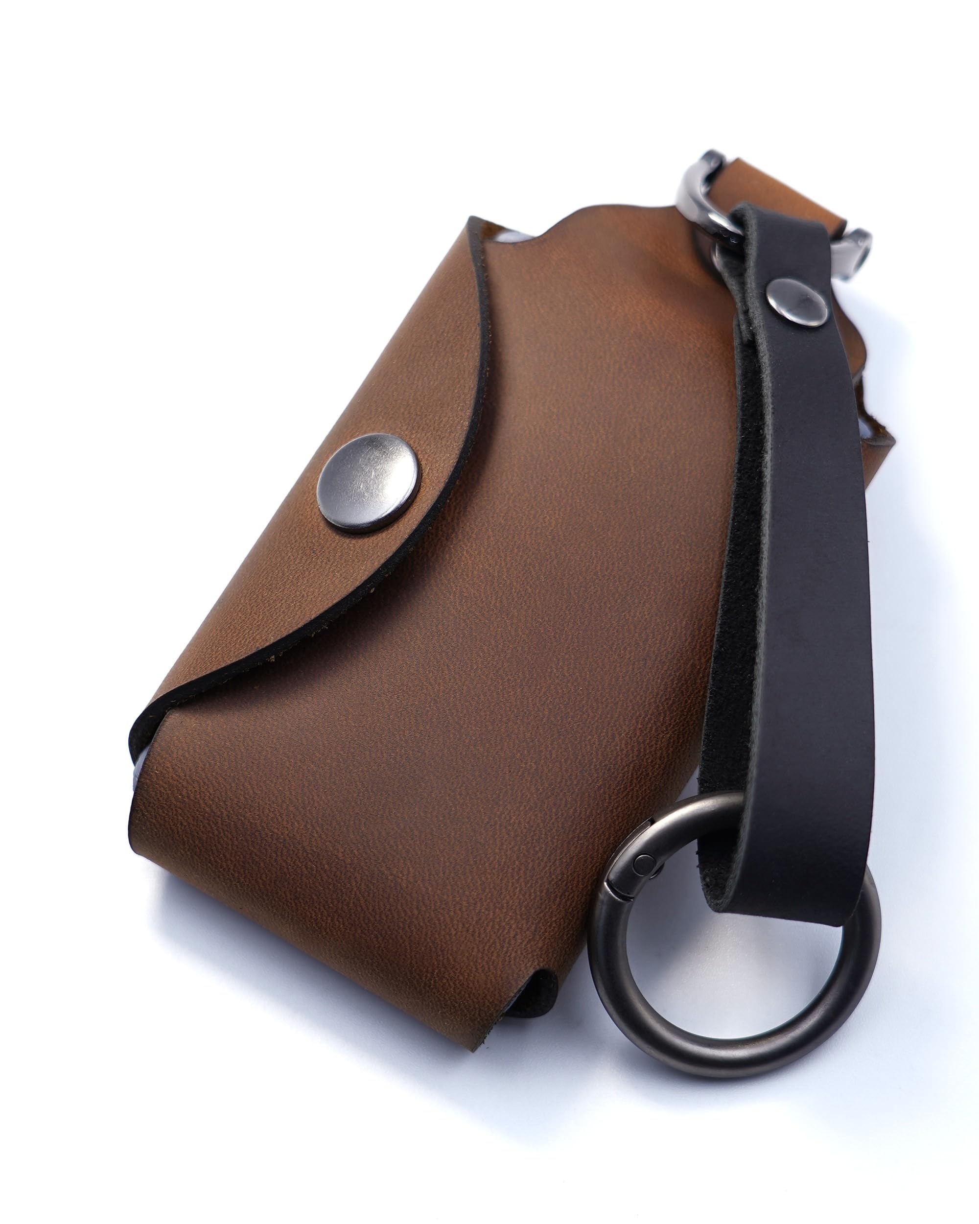 

NONINA Oiled Leather Key Case, Key Cover, Key Holder for Renault Lutecia, Arkana, Captur, Megane, Brown