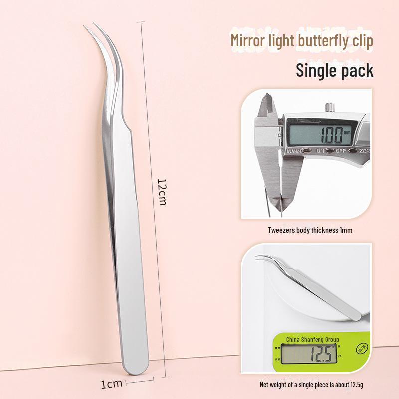 Goldfeder Falsche Wimpern Pinzetten Set - Grafting & Curling Beauty Tools