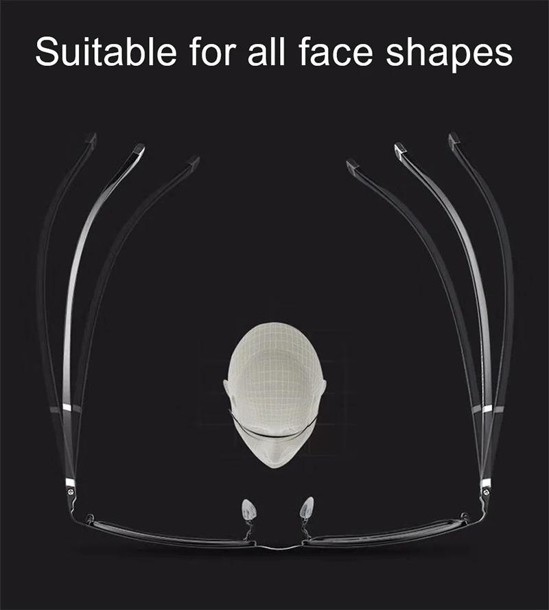 משקפי קריאה פוטוכרומיים אופנתיים לגברים מולטיפוקליים ברזולוציה גבוהה לשימוש כפול למרחק ולקרוב נגד אור כחול דיופטר עד +4.0