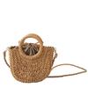 Mode Grönsakskorg Väska Axelremsväska Crossbody Rattan Tillbehör Halmväska Handgjord Vävning