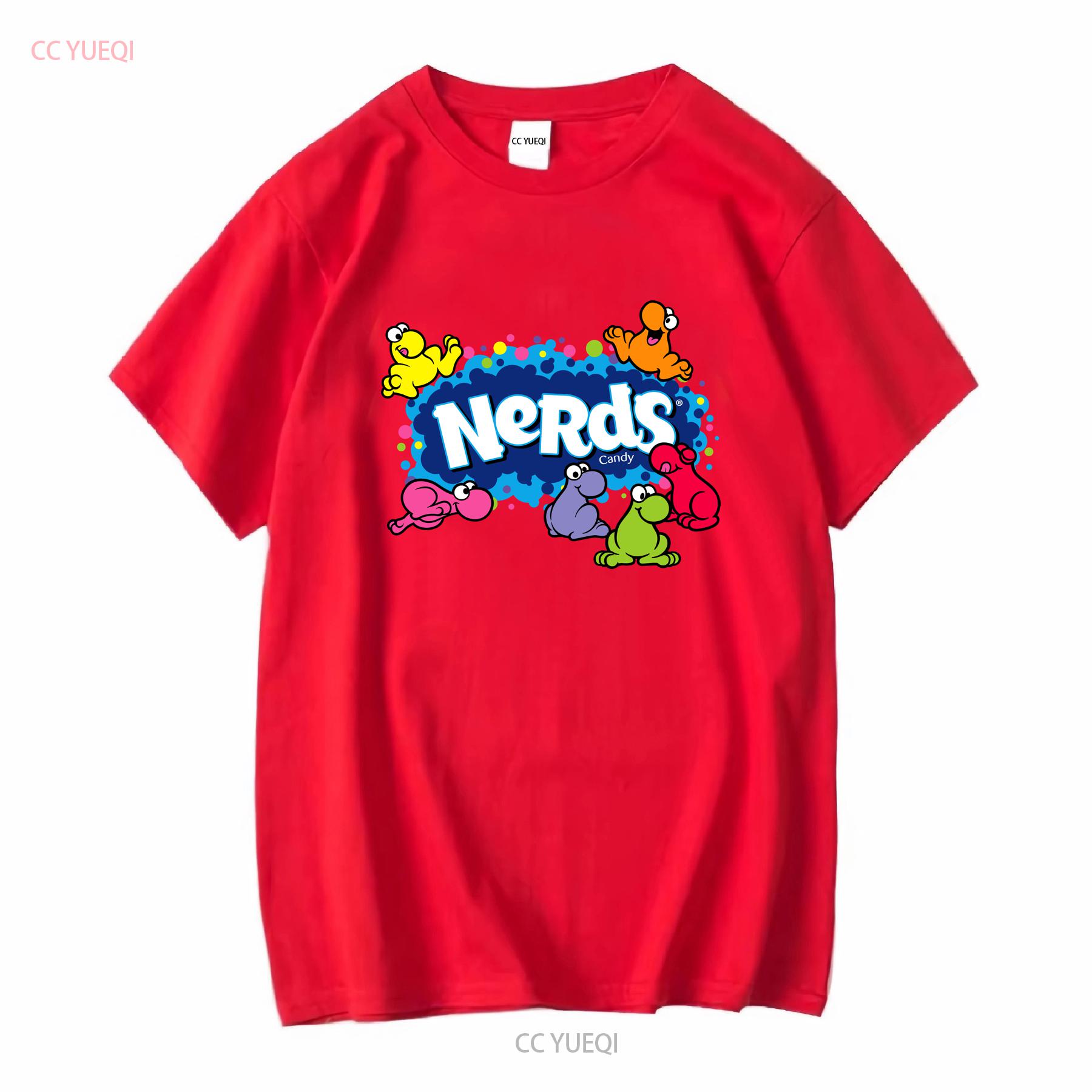Nerds candy gummy clusters t shirt vintage Washed Versatile designer clothes Stretched graphic Breathable homme streetwear S