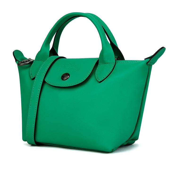 Longchamp Silver Hardware Leather Shoulder Crossbody Tote Bag Women Bags Green 1500987249