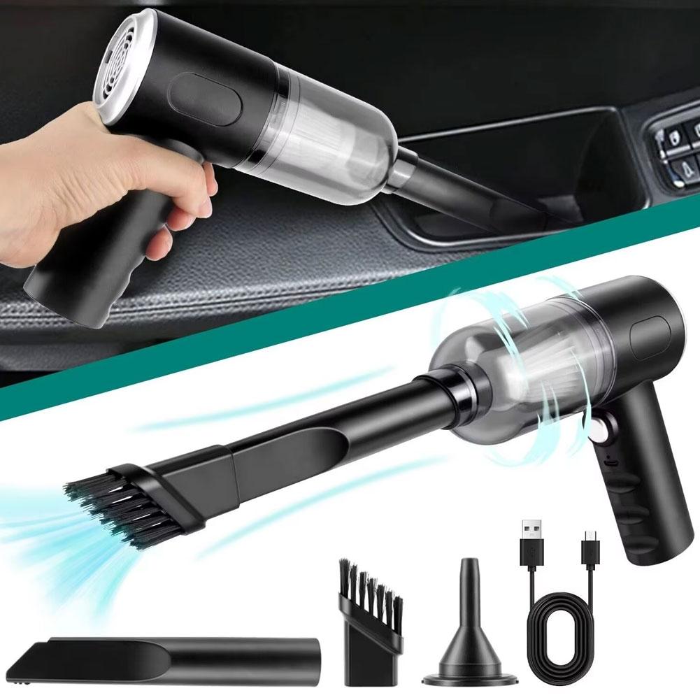 5500Pa Wireless Car Vacuum Cleaner High Power With Nozzle And USB Type-C Fast Charging Cable For Home Office Car Cleanig