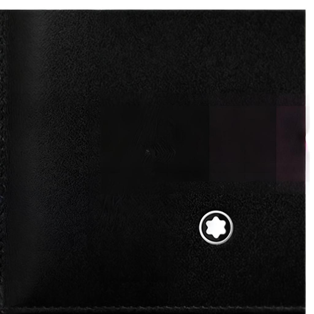 Montblanc Portafoglio in Pelle Meisterstück a Doppia Piegatura da Uomo Nero 5525