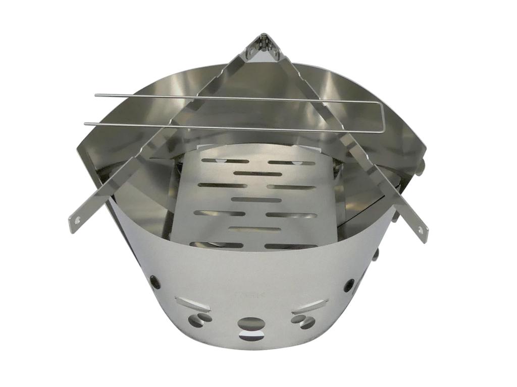 CGK PACOT Grill L with Trivet Set Foldable Fire Pit - Lightweight,