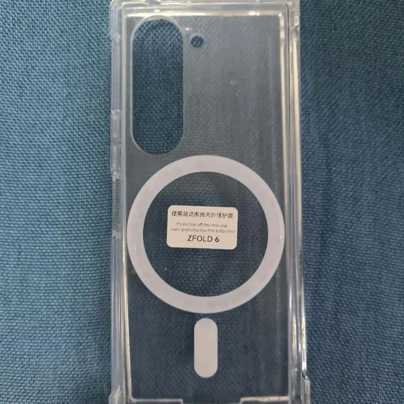 Magsafe Wireless Charging Case for Samsung Galaxy Z Fold 7 6 5 4 3 Z Fold3 Fold4 Fold5 Fold6 Transparent Shockproof Back Cover