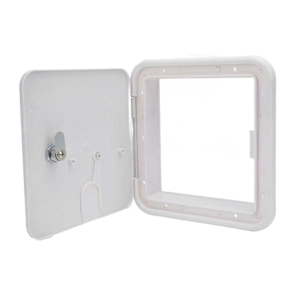 ABS RV Cable Hatch Door 215*205mm RV Power Cord Hatch Cover Cable Management