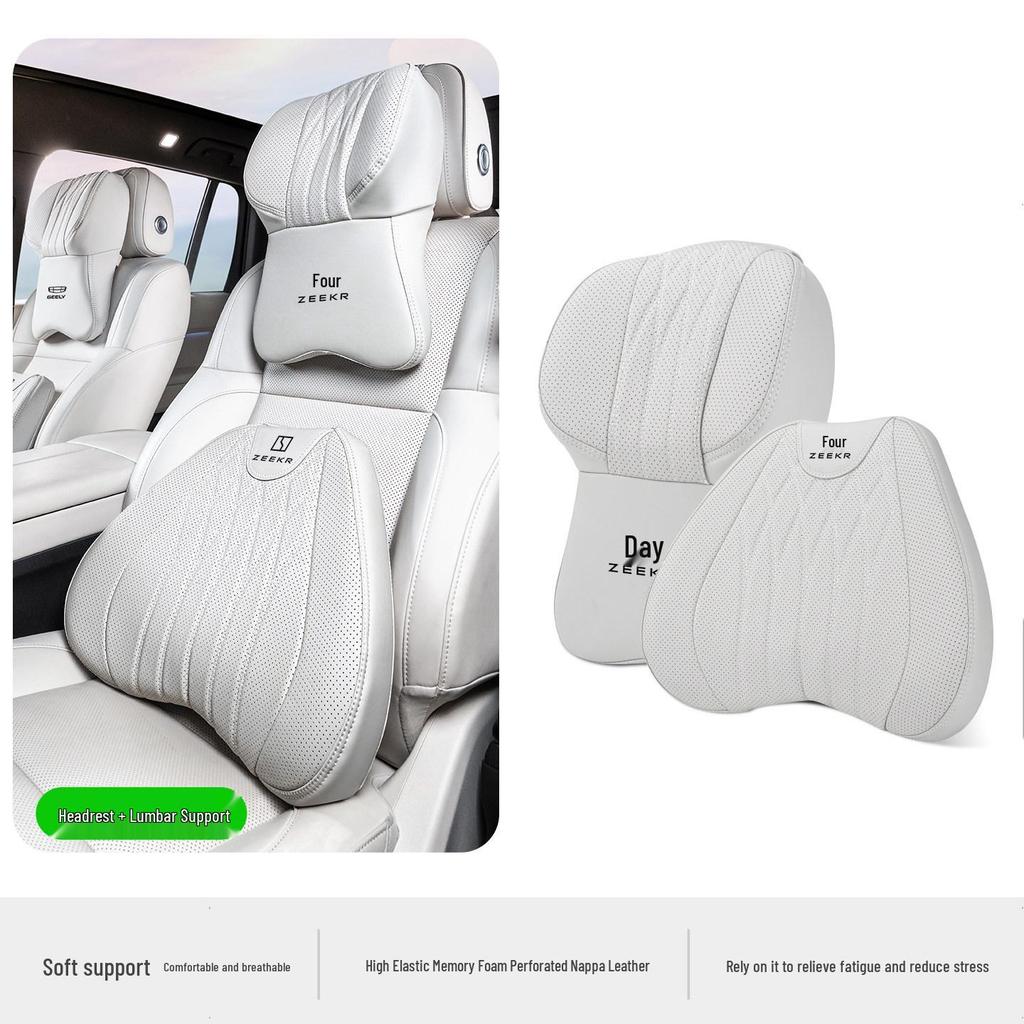 Zeekr 001/009/007 Car Headrest Neck & Lumbar Support Pillow Cushion
