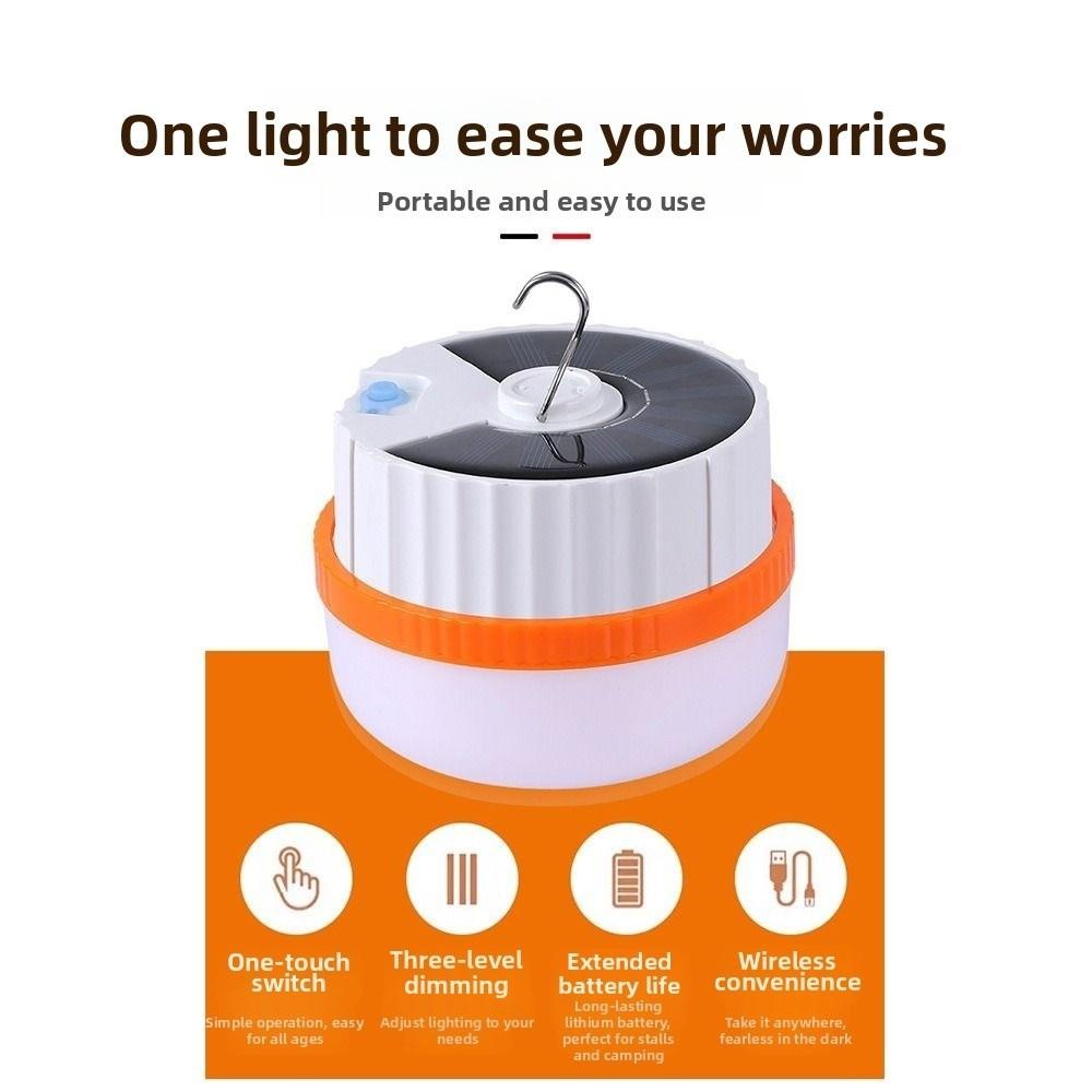 Solar-Powered Portable Lanterns LED Lighting Tent Lights Multi-Purpose Emergency Lights  Barbecue