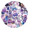 110PCS Trendy Colorful Moon & Graffiti Stickers for Phone & Water Bottle DIY Decoration - Waterproof Decals