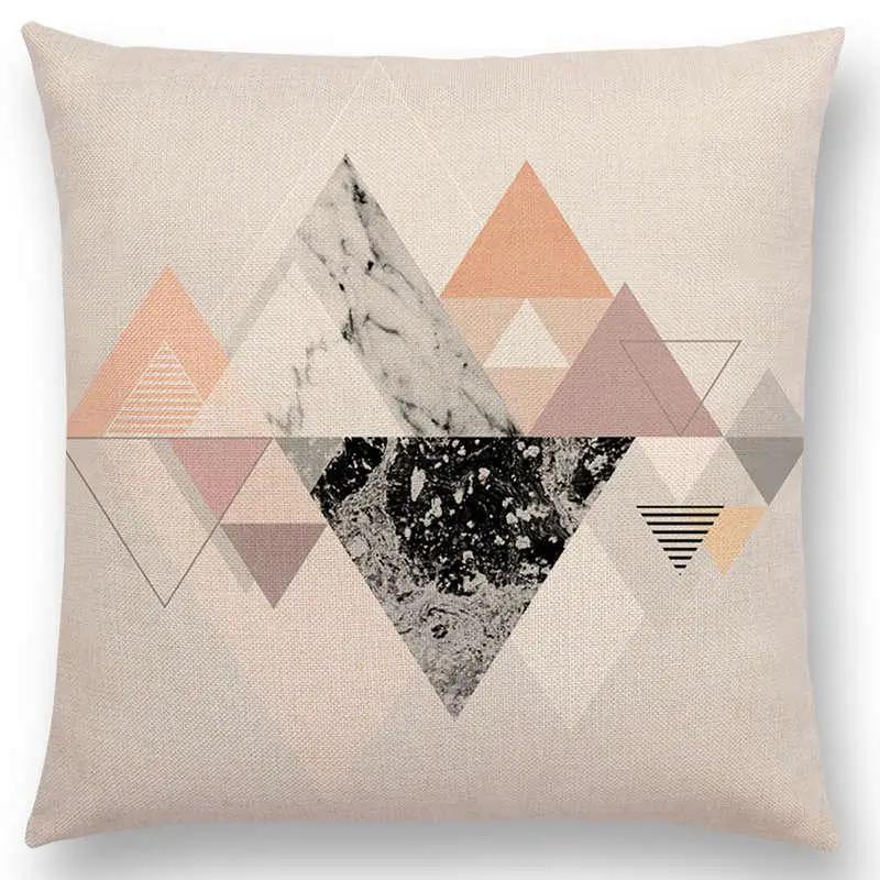 Neuestes Design Verfügbar Geometrische Texturen Grafischer Minimalismus Drucke Magischer Wald Kissenbezug