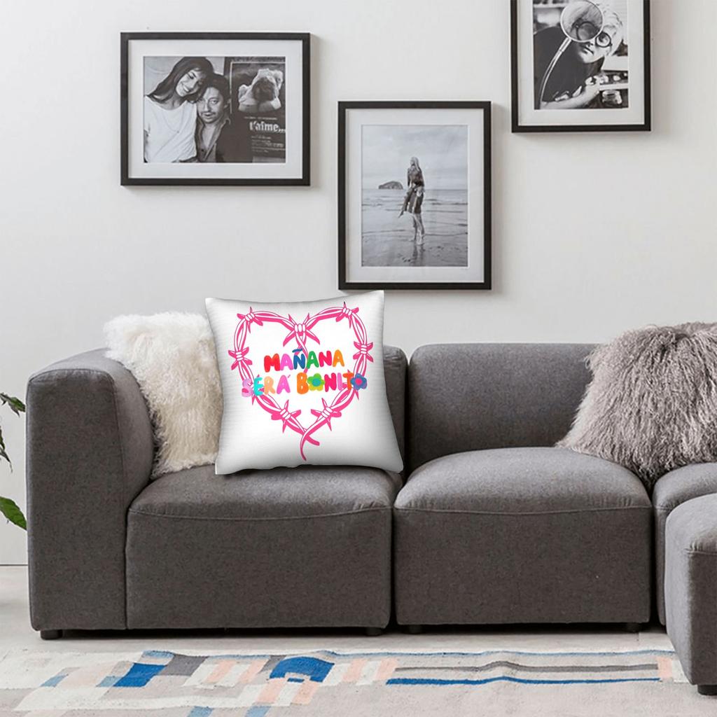 Manana Sera Bonito Sirenit Karol G Pillowcase Soft Fabric Cushion Cover Decorative Throw Pillow Case Cover Sofa 45X45