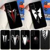 Man Suit Shirt Tie For Oppo A18 A38 A78 A98 A96 A58 A17 A77 A80 A40 A60 A16 A76 A74 A94 A54 A15 A57S Phone Case