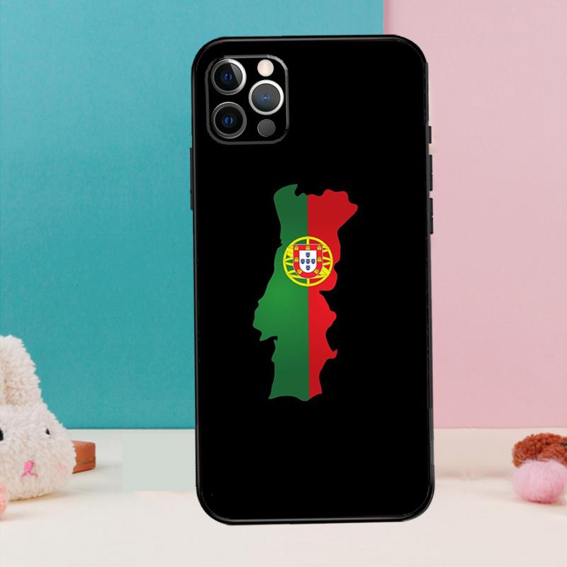 Portugal Flag Phone Case For iPhone 17 Air 16 15 13 12 11 14 Pro Max 12 13 mini 15 16 Plus 16e Cover Coque