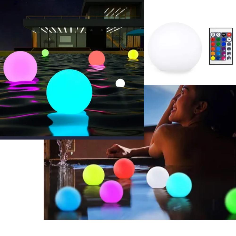 

Mini(8cm) Multicolor Wireless Light for Midnight Camping, Garden or Pool-Water Mood Lighting